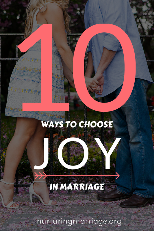 10 Ways to Choose Joy in Marriage - In my almost eight years of marriage, I have learned that there are certain things that invite joy into my life and marriage, and there are other things that drain me of joy. I’ve also learned that joy isn’t circumstantial. It is a choice. Each of us is meant to have joy. Each of us is meant to truly live a full and meaningful life - now. 