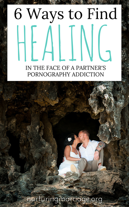 6 Ways to Find HEALING in the Face of a Partner's Pornography Addiction - Watching a loved one struggle through an addiction can be devastating. When a partner struggles with a pornography addiction, the spouse is often left with an array of emotions to deal with – perhaps you find yourself consumed by anger, paralyzed by a sense of helplessness, or deeply hurt by the feeling of betrayal you are experiencing. If these experiences sound familiar, please consider the following suggestions in dealing with your partner’s addiction. 1) It’s not about you. Often, when a spouse discovers their partner’s pornography addiction, he/she may look inward for an explanation. They tell themselves that if they were younger, more attractive, or in better shape, their spouse wouldn’t be struggling with a pornography addiction. As personal as it may seem, the addiction is actually about the addict, not the physical appearance of the spouse. 2) Focus on Yourself. Remember to take time to take care of yourself. While the revelation of a pornography addiction can be devastating, resist the temptation to allow it to consume your life. Stay active in your hobbies and friendships outside of your romantic relationship. Taking time for you can help make the addiction seem more manageable. If you stay emotionally and physically healthy by taking time for yourself, you will be better able to help yourself and your partner deal with the addiction.