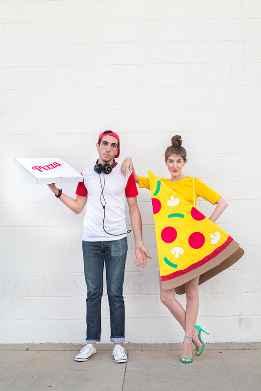 Couples Halloween Costumes You Will Actually Want to Wear - Pizza Delivery Boy & Pizza