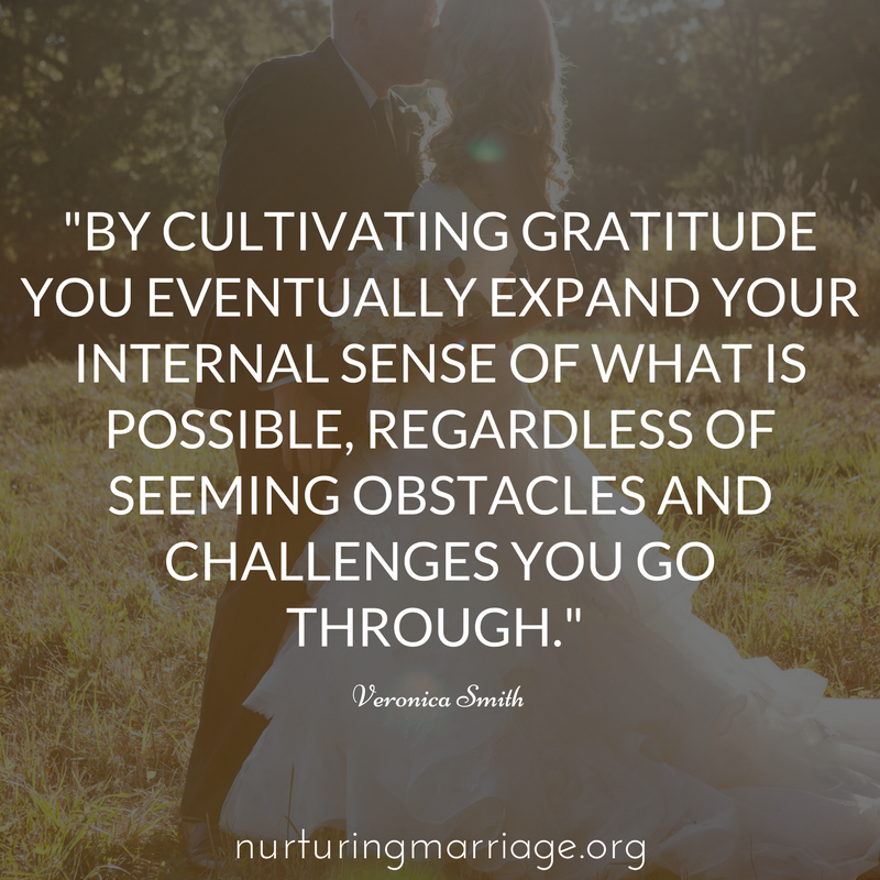 be grateful - more grateful for your spouse!
