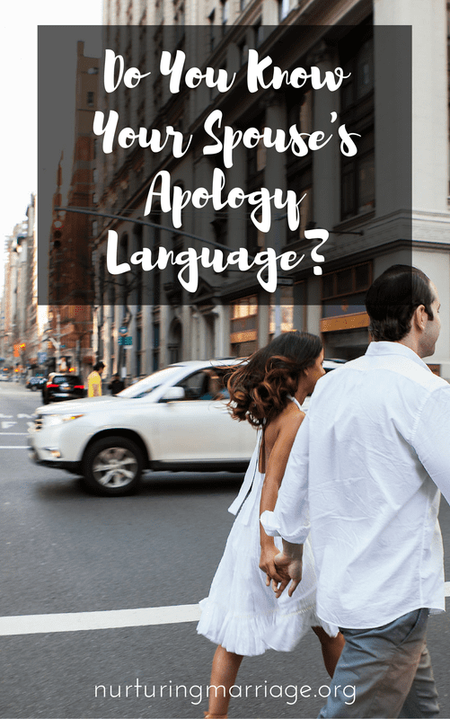 Yes, it's true. Did you even know you have an apology language? Did you even know that exists? You may be surprised to learn that each person has a different apology language - and knowing yours, and your husband's can improve your marriage in dramatic (and helpful) ways. (Apology Languages - Gary Chapman & Jennifer Thomas)