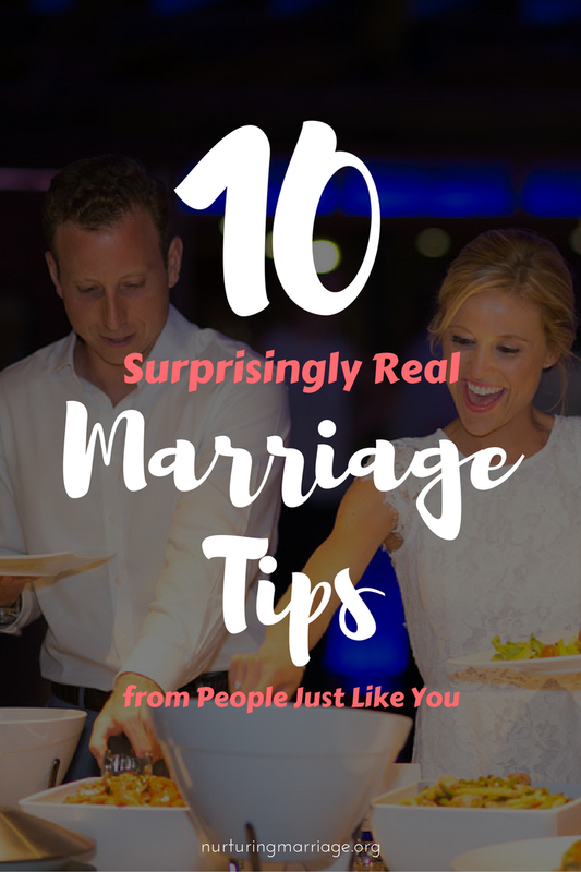 Some frank, funny, and surprisingly real marriage tips. #nurturingmarriage