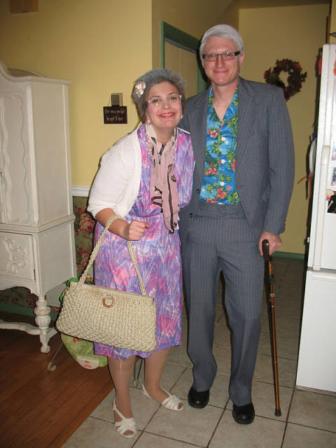 Couples Halloween Costumes You Will Actually Want to Wear - The Elderly Couple + so many more awesome costumes! Check it out and REPIN for later!