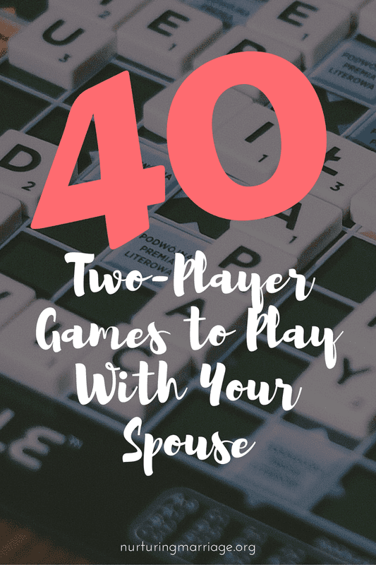The BEST list of 2-player games I have seen! 40 two-player games to play with your spouse. #marriagegoals #boardgames 