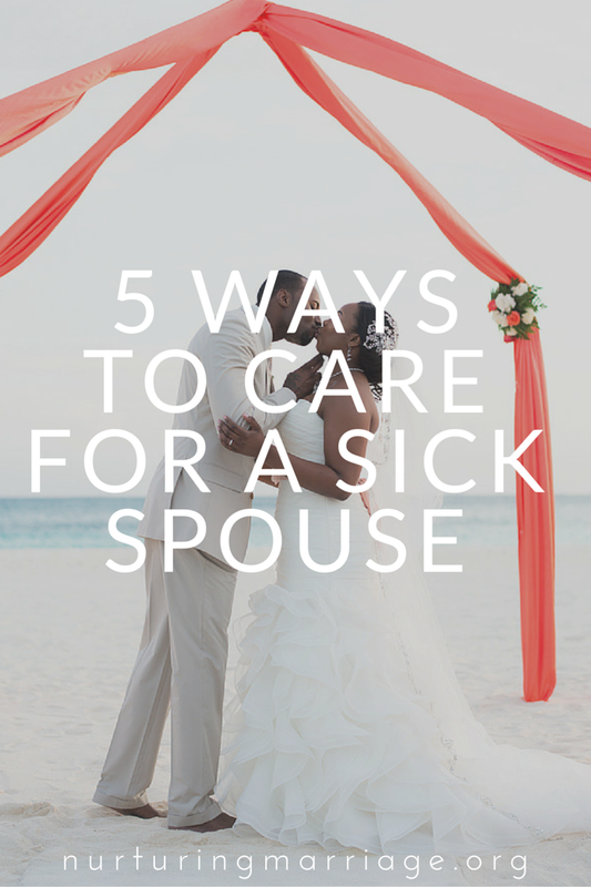 I LOVED this article about caring for a sick spouse. My wife really struggles with depression and this really helped me with some ideas for how to support her.