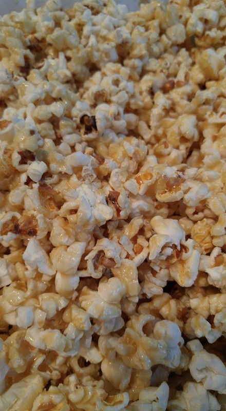 Salted Caramel Popcorn - seriously, the very best recipe in the whole world! Perfect for a date night at home!