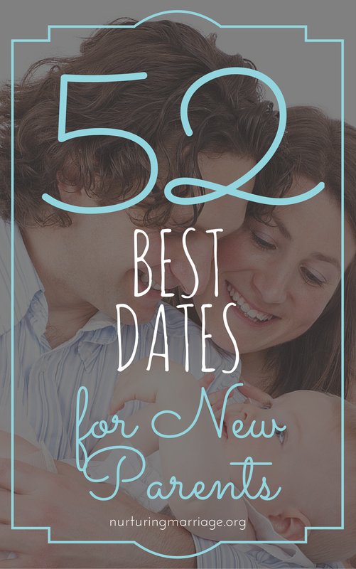 Although having a new baby can consume your life, it is so important to choose to take time to nurture your marriage. We've compiled a list of 52 best dates for new parents - for every season of the year. A lot of these are things you can do at home, or with your new baby in-tow, but some of them need to simply be one-on-one dates, while a babysitter watches your new one (the baby will survive, trust us). It doesn't really matter what you do for date night, as long as you are intentional about making it happen.