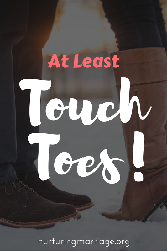 Actor Christ Pratt said that even if you are frustrated with your spouse at night - at least touch toes!