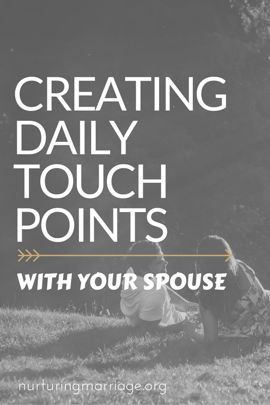 Such practical ways to connect with your spouse on the daily.