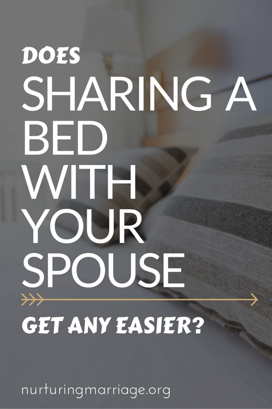Does sharing a bed with your spouse get any easier? “I was ready to kick him to his own room until we stopped sharing a blanket!” she said and everyone laughed like they knew exactly what she was talking about. For me, her comment was like being hit over the head with a shovel. I stood in that church parking lot surrounded by friends and my jaw hit the floor. After six years of marriage I had finally learned I wasn’t alone. I was not the only one for whom sharing a bed with another person was challenging!
