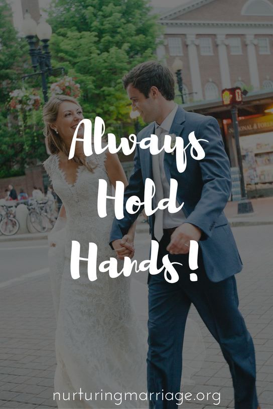 Could holding hands with your spouse be a simple way to rekindle that loving feeling in your marriage?