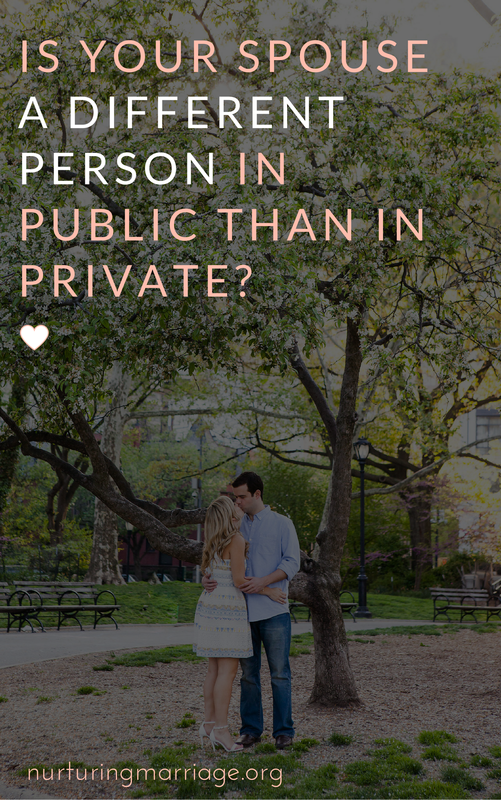Are you frustrated about the person your spouse is at home versus in public? Read this article to understand why!