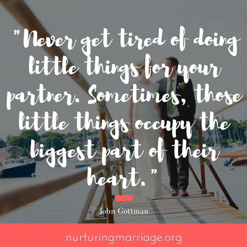 Do little things for your spouse.