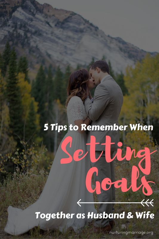 I love setting goals...and then setting the same goals again. ha. A great read for goal setting as a couple.