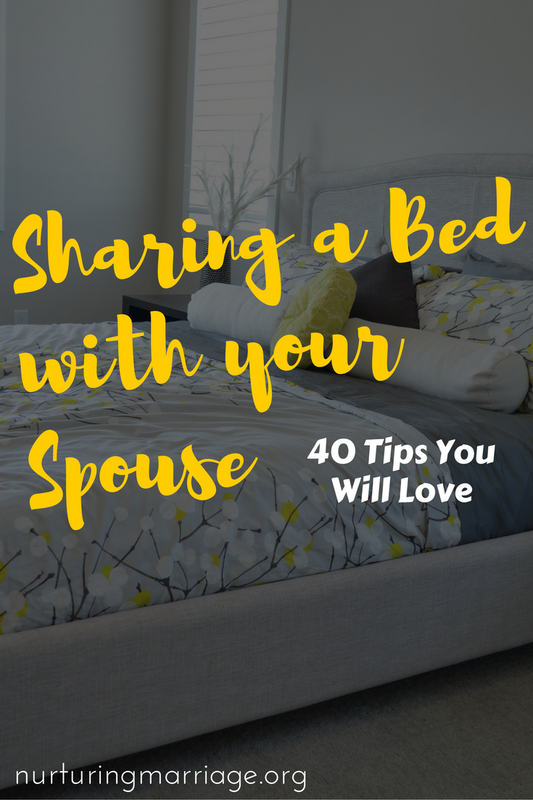 Some great, real-life advice on sharing a bed with your spouse! Hilarious and wise.